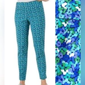 Soft Surroundings Super Stretch Floral Ankle Pants (PL)